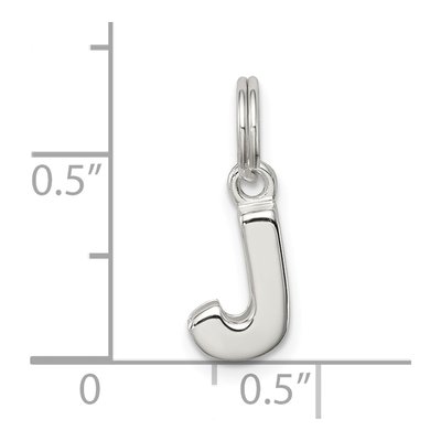 Sterling Silver Letter J Charm – view 5