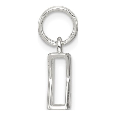 Sterling Silver Letter K Charm – view 3