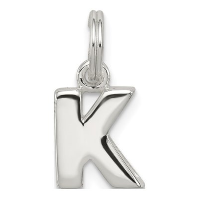 Sterling Silver Letter K Charm
