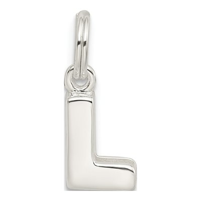 Sterling Silver Letter L Charm