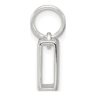 Sterling Silver Letter M Pendant – view 3