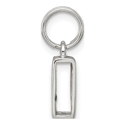 Sterling Silver Letter N Charm – view 3