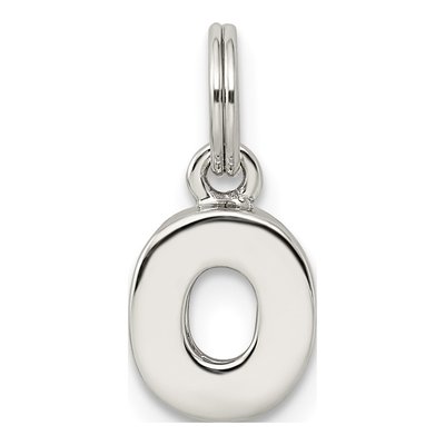 Sterling Silver Letter O Charm – view 4