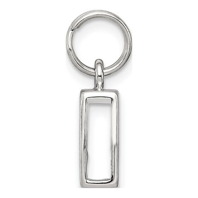 Sterling Silver Letter P Charm – view 3