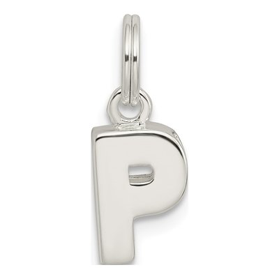 Sterling Silver Letter P Charm