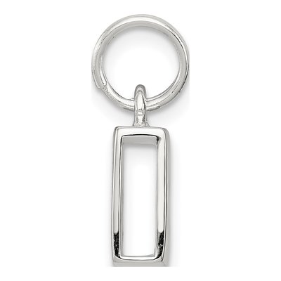 Sterling Silver Letter R Charm – view 3