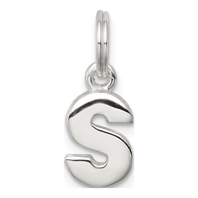 Sterling Silver Letter S Charm