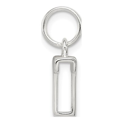 Sterling Silver Letter T Charm – view 3