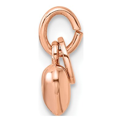Rose Gold-Plated Sterling Silver Puffed Heart Pendant – view 3