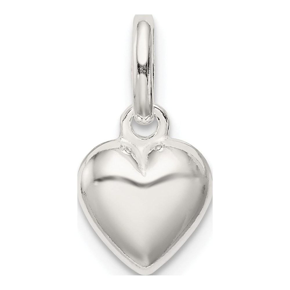 Sterling Silver Puff Heart Charm