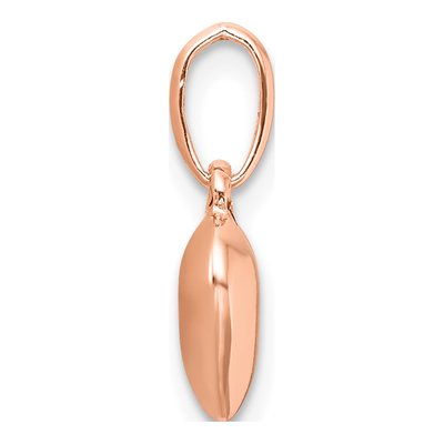 Rose Gold-Plated Sterling Silver Puffed Heart Pendant – view 3