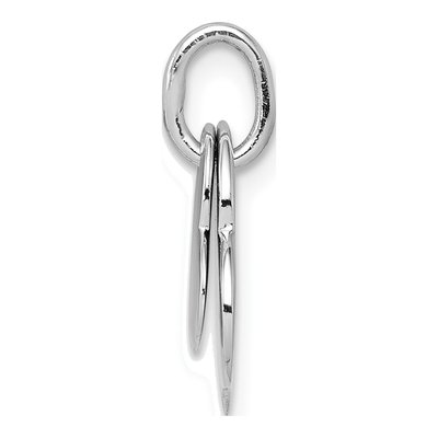 Sterling Silver Two-Piece Heart Pendant – view 3