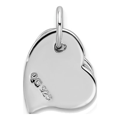 Sterling Silver Two-Piece Heart Pendant – view 4