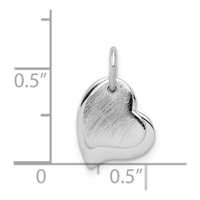 Sterling Silver Two-Piece Heart Pendant – view 5