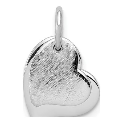Sterling Silver Two-Piece Heart Pendant