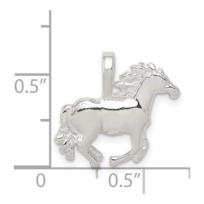 Sterling Silver Horse Pendant – view 4