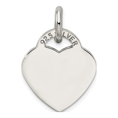 Sterling Silver 'i Love U' Heart Pendant – view 5