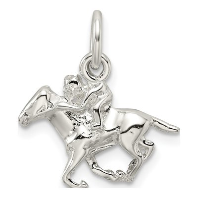 Sterling Silver Horse Rider Pendant – view 5