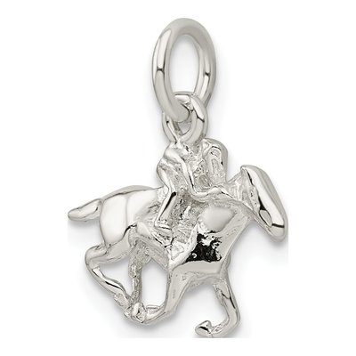Sterling Silver Horse Rider Pendant – view 6