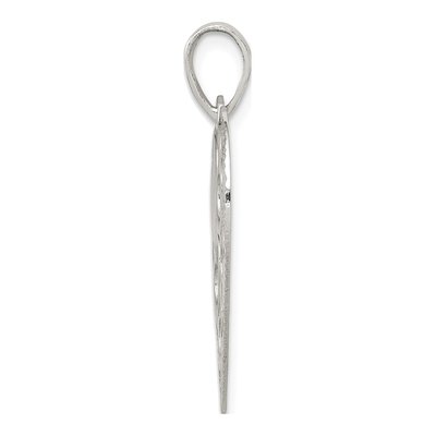 Sterling Silver 'mom' Engraved Heart Pendant – view 3