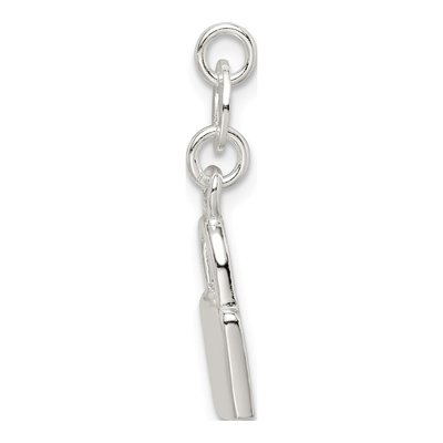 Sterling Silver Lock Key Charm – view 3
