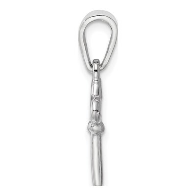 Sterling Silver Kids' Key Pendant – view 3