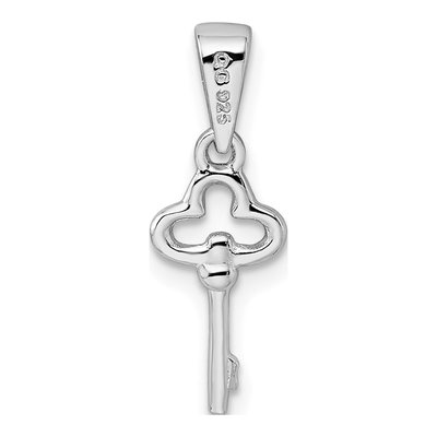 Sterling Silver Kids' Key Pendant – view 4