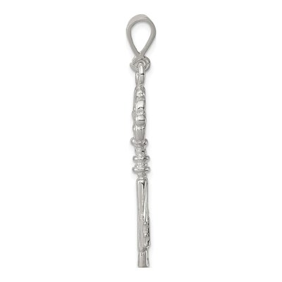 Sterling Silver Key Pendant – view 3