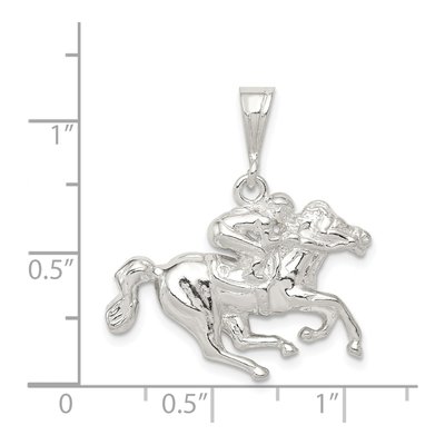 Sterling Silver Race Horse Pendant – view 4