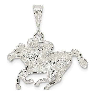 Sterling Silver Race Horse Pendant – view 5