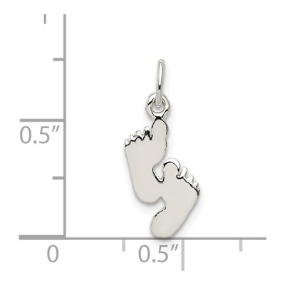 Sterling Silver Feet Pendant – view 4