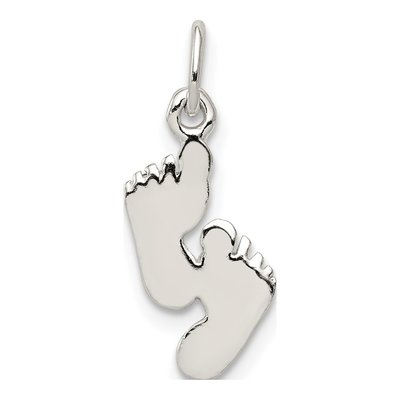 Sterling Silver Feet Pendant