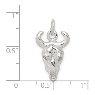 Sterling Silver Skull Charm – view 4