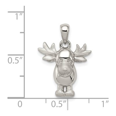Sterling Silver Moose Pendant – view 4