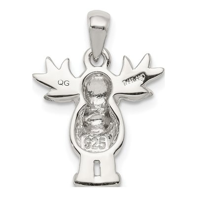 Sterling Silver Moose Pendant – view 5