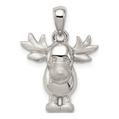 Sterling Silver Moose Pendant