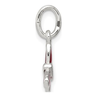 Sterling Silver Enamel Butterfly Pendant – view 3