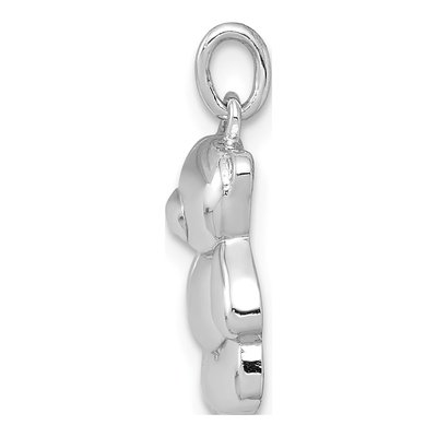 Sterling Silver Teddy Bear Pendant – view 3