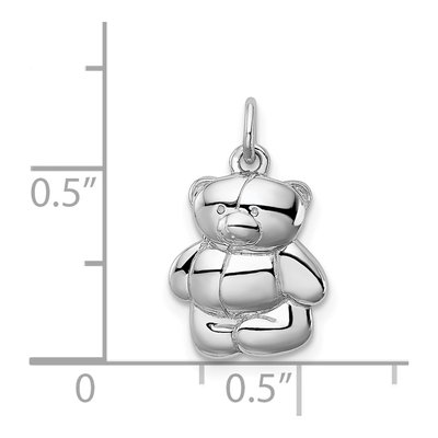 Sterling Silver Teddy Bear Pendant – view 4