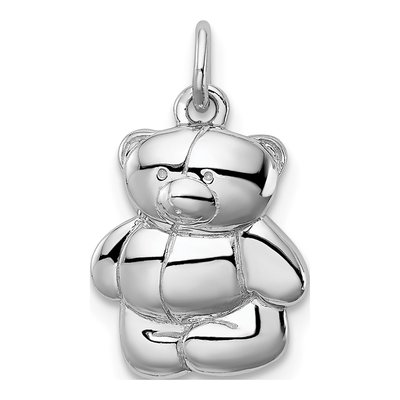 Sterling Silver Teddy Bear Pendant