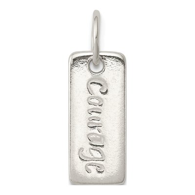 Sterling Silver Courage Survivor Reversible Charm – view 4