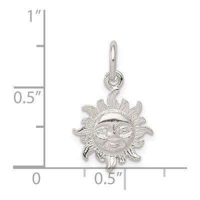 Sterling Silver Sun Face Pendant – view 4