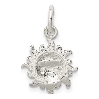 Sterling Silver Sun Face Pendant – view 5