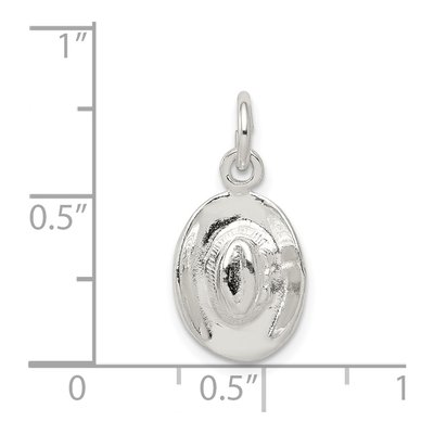 Sterling Silver Cowboy Hat Pendant – view 4