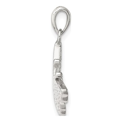 Sterling Silver CZ Butterfly Pendant – view 3