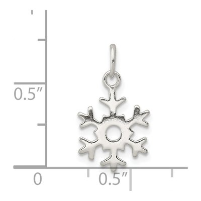 Sterling Silver Snowflake Pendant – view 4