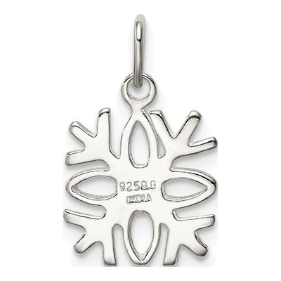 Sterling Silver Snowflake Charm – view 5