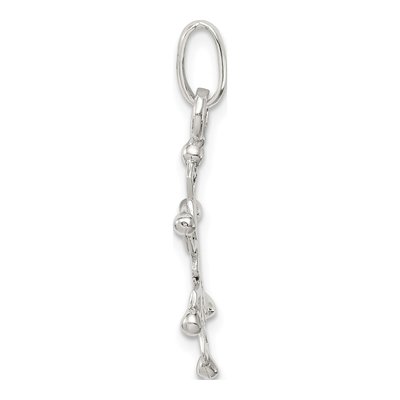 Sterling Silver Snowflake Pendant – view 3