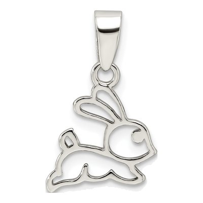 Sterling Silver Bunny Pendant – view 5
