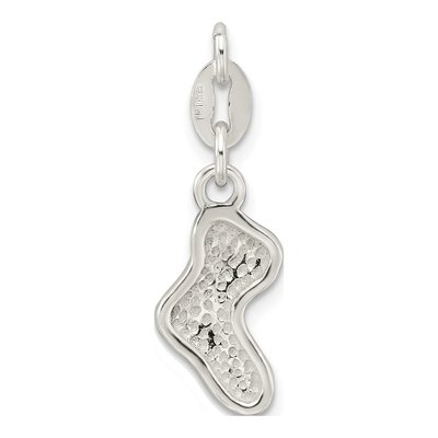 Sterling Silver Enamel Christmas Stocking Charm – view 5